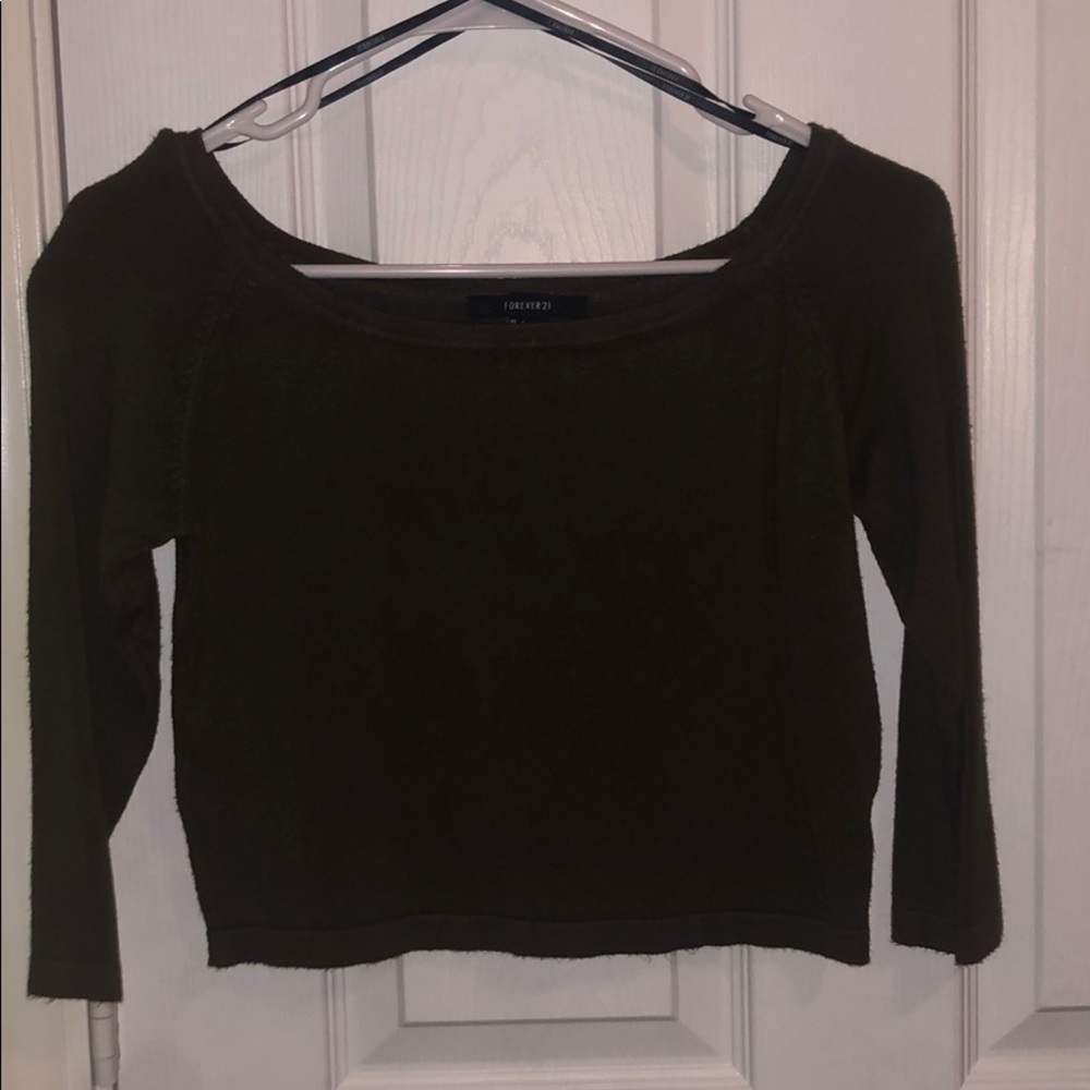 Forest Green Crop Top